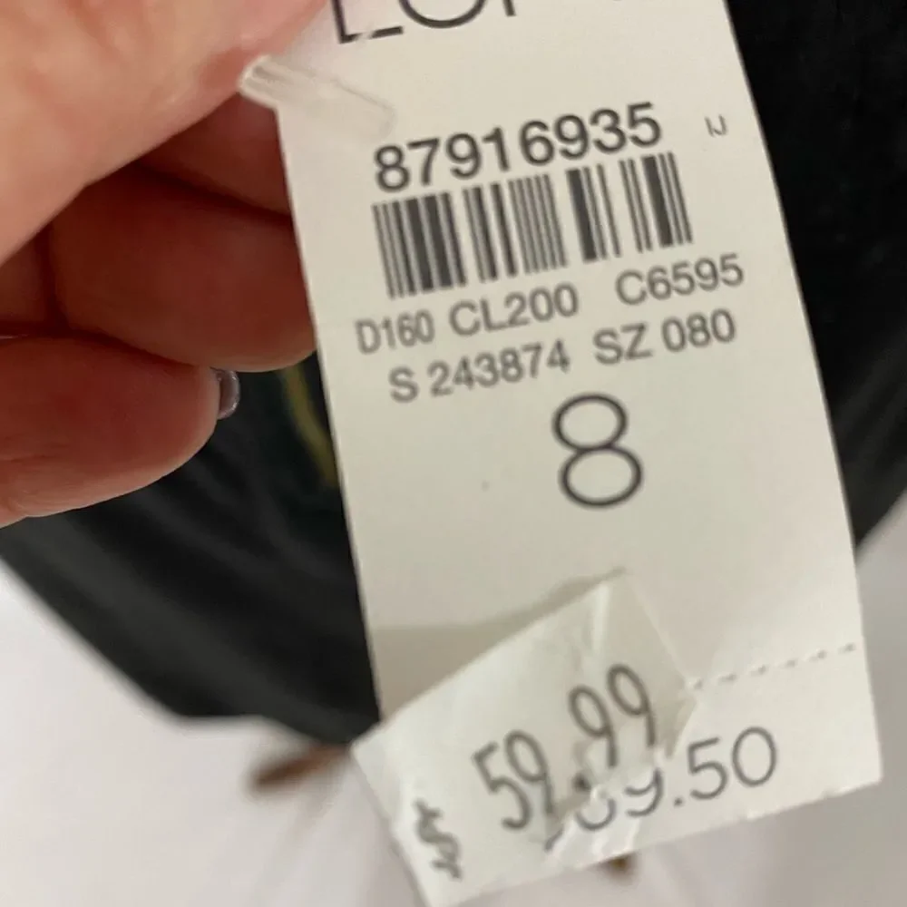 NWT Loft Black Wool Skirt